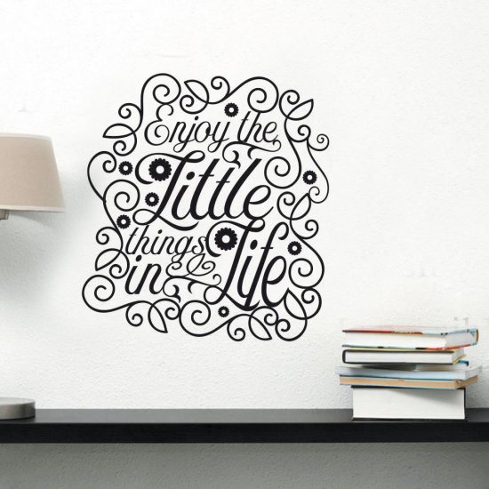 Αυτοκόλλητο Τοίχου - Enjoy the Little Things