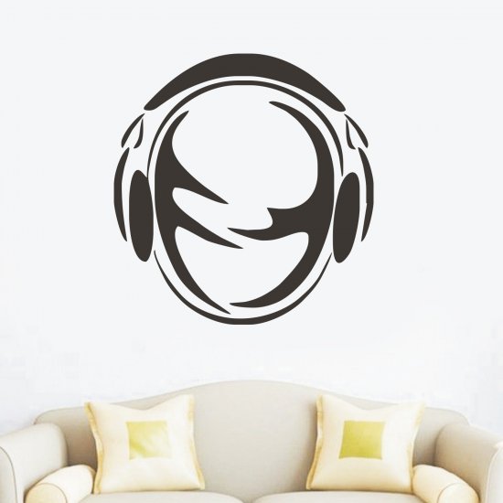 Αυτοκόλλητο Τοίχου - Music head