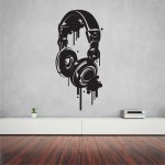 Αυτοκόλλητο Τοίχου - Ακουστικά
