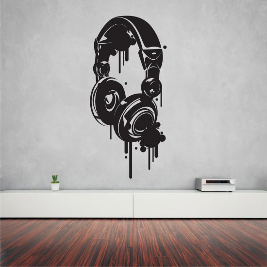Αυτοκόλλητο Τοίχου - Ακουστικά
