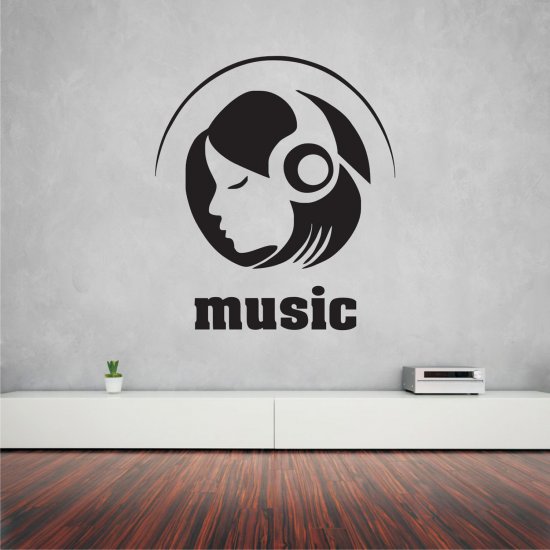 Αυτοκόλλητο Τοίχου - Hear the music Αυτοκόλλητο Τοίχου - Hear the music
