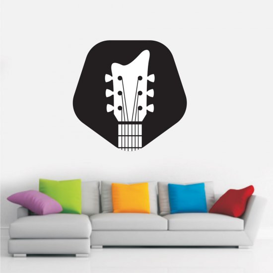 Αυτοκόλλητο Τοίχου - Κεφαλή Κιθάρας Αυτοκόλλητο Τοίχου - Κεφαλή Κιθάρας