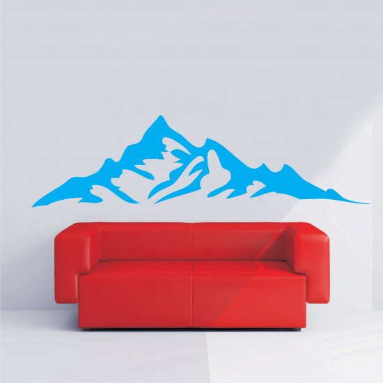 Αυτοκόλλητο τοίχου - Γαλάζια Βουνά