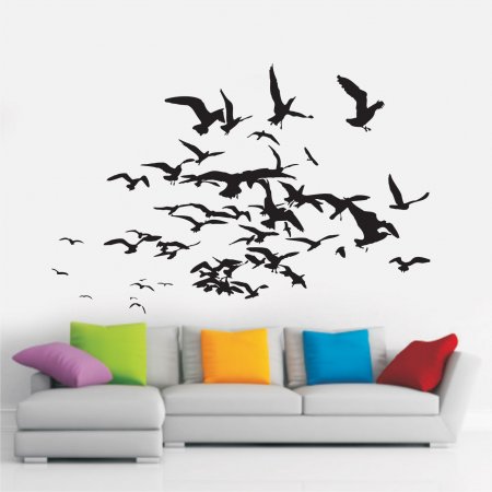 Αυτοκόλλητο τοίχου - Πουλιά
