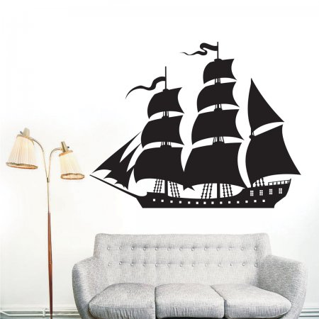 Αυτοκόλλητο Τοίχου - Ιστιοφόρο 2