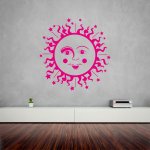 Αυτοκόλλητο Τοίχου - Γελαστός ήλιος