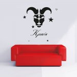 Αυτοκόλλητο Τοίχου - Κριός ζώδιο