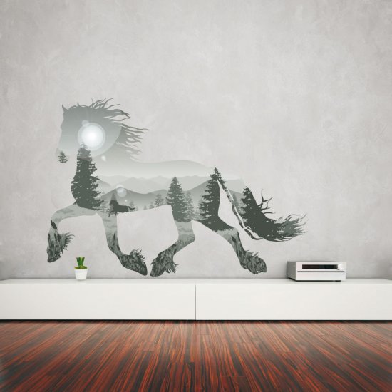 Αυτοκόλλητο Τοίχου - Άλογο