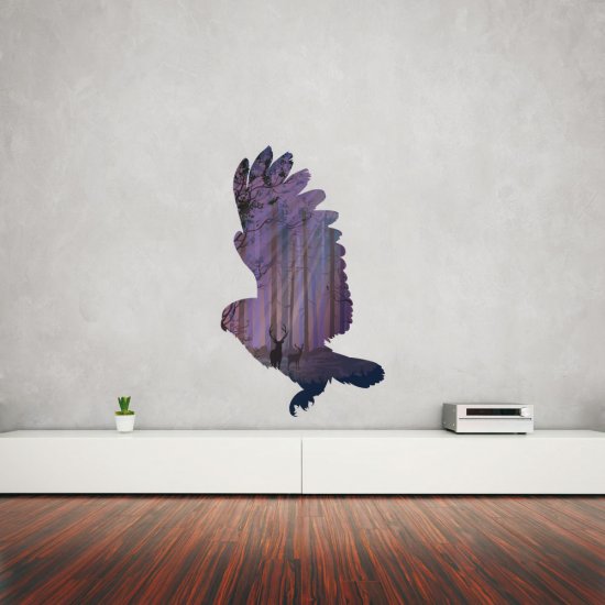 Αυτοκόλλητο Τοίχου - Κουκουβάγια Αυτοκόλλητο Τοίχου - Κουκουβάγια