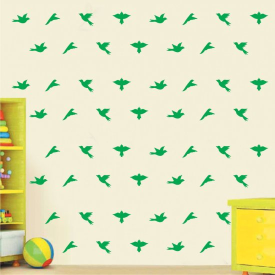 Mini Set Αυτοκόλλητα Τοίχου - Πουλιά