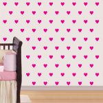 Mini Set Αυτοκόλλητα Τοίχου - Καρδούλες