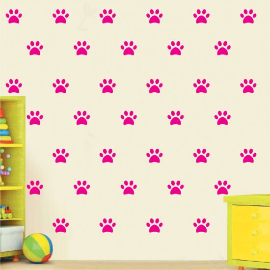 Mini Set Αυτοκόλλητα Τοίχου - Πατημασιές