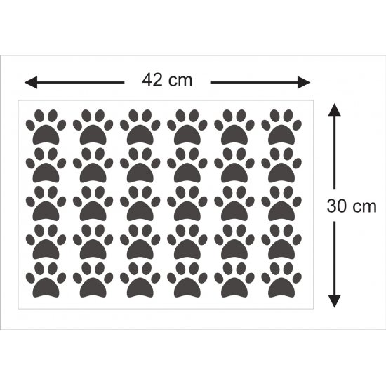 Mini Set Αυτοκόλλητα Τοίχου - Πατημασιές