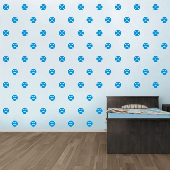 Mini Set Αυτοκόλλητα Τοίχου - Μπάλες Τέννις