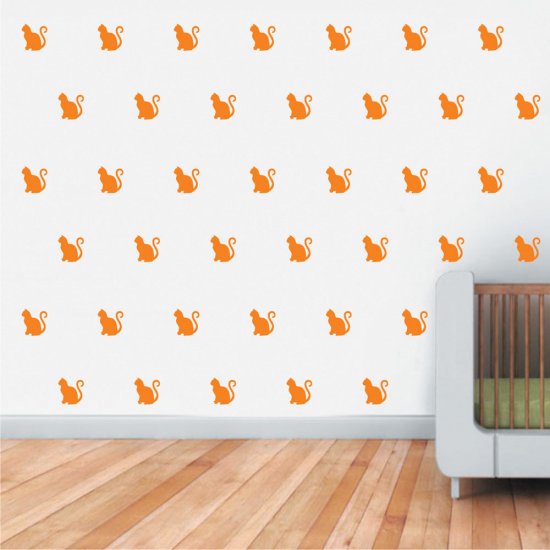 Mini Set Αυτοκόλλητα Τοίχου - Γατούλες