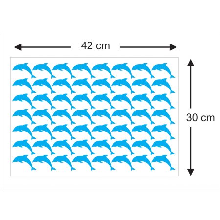 Mini Set Αυτοκόλλητα Τοίχου - Δελφίνια