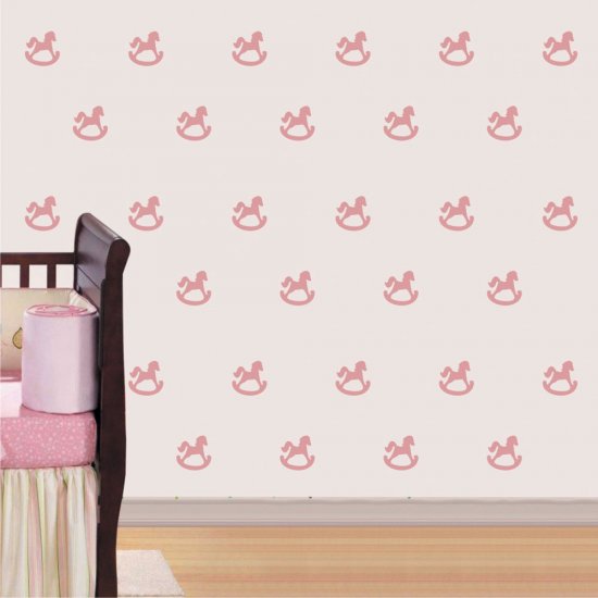 Mini Set Αυτοκόλλητα Τοίχου - Αλογάκια