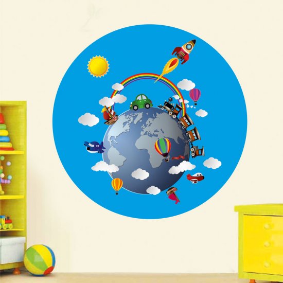 Αυτοκόλλητο τοίχου - Υδρογειος