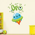 Αυτοκόλλητο τοίχου - UFO