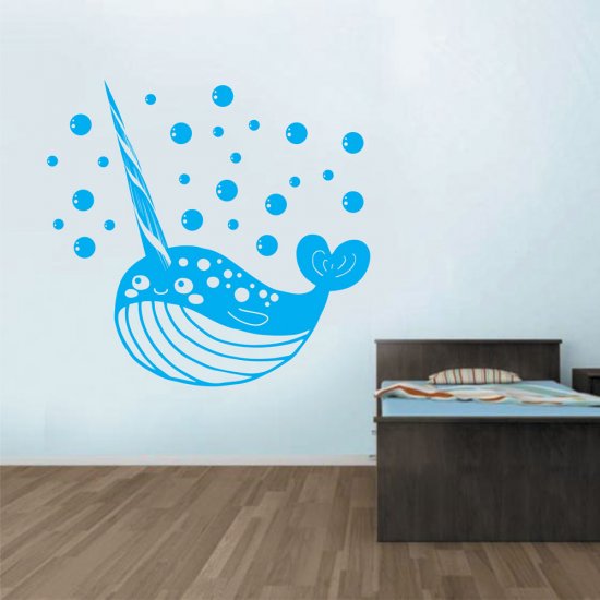 Αυτοκόλλητο Τοίχου Παιδικό - Φάλαινα