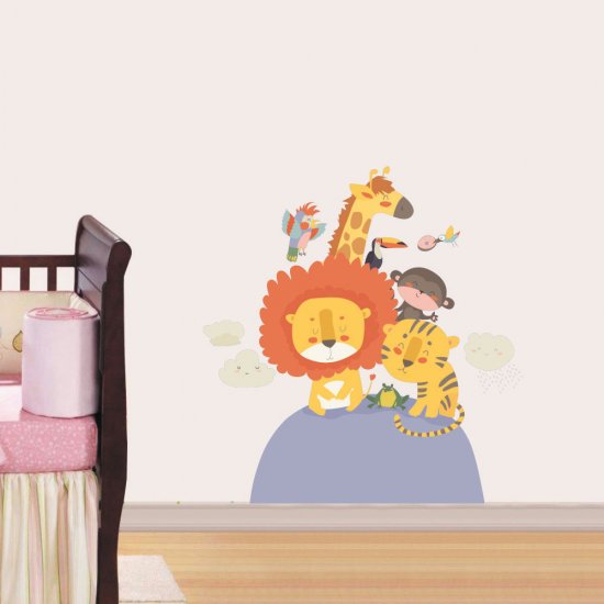 Παιδικό Αυτοκόλλητο Τοίχου - Παρέα από Ζωάκια Παιδικό Αυτοκόλλητο Τοίχου - Παρέα από Ζωάκια