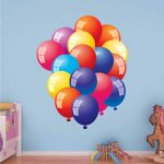 Παιδικό Αυτοκόλλητο Τοίχου - Μπαλόνια 01