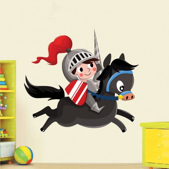 Παιδικό Αυτοκόλλητο Τοίχου - Μικρός Ιππότης Παιδικό Αυτοκόλλητο Τοίχου - Μικρός Ιππότης