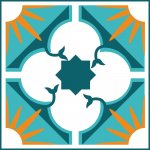 Αυτοκόλλητο Πλακάκι - Vintage 68 (Σετ 5 τεμαχίων)