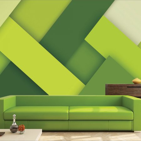 Αυτοκόλλητη Ταπετσαρία - Green Stripes