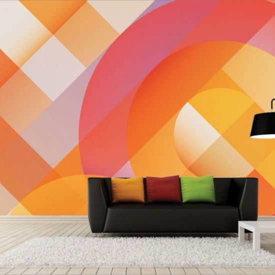 Αυτοκόλλητη Ταπετσαρία - Colorful geometry