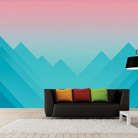 Αυτοκόλλητη Ταπετσαρία - Green pyramids