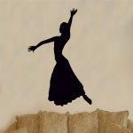 Αυτοκόλλητο τοίχου - Χορεύτρια