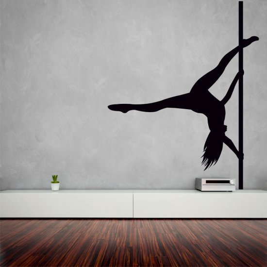 Αυτοκόλλητο τοίχου - Pole dancing Αυτοκόλλητο τοίχου - Pole dancing
