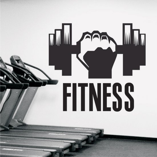 Αυτοκόλλητο τοίχου - Fitness 4