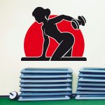 Αυτοκόλλητο τοίχου - Fitness 10