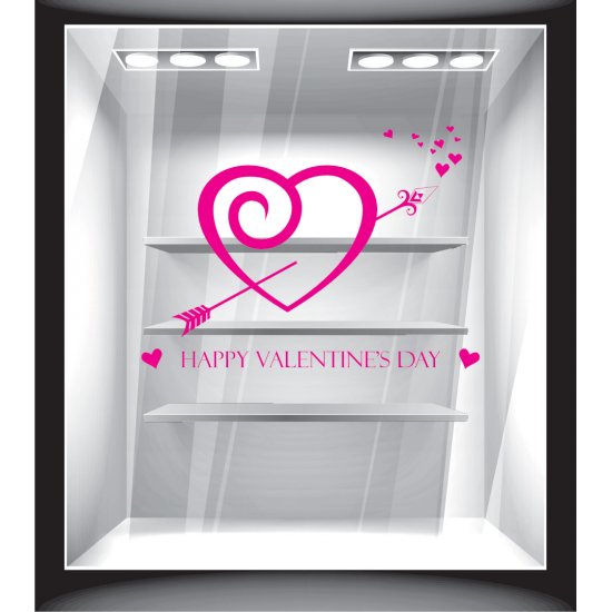 Αυτοκόλλητο Αγίου Βαλεντίνου - Βαλεντίνος - Happy Valentine's day