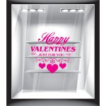 Αυτοκόλλητο Αγίου Βαλεντίνου - Βαλεντίνος - Happy Valentine's just for you