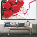 Πίνακας - Τυπωμένος σε καμβά - Κόκκινα τριαντάφυλλα