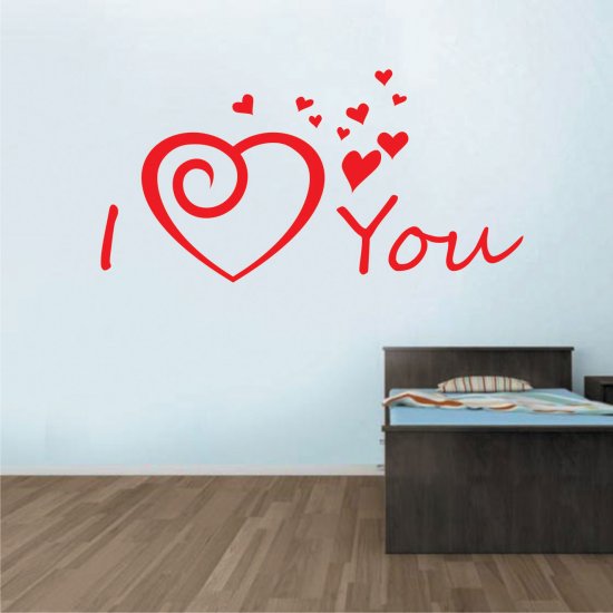 Αυτοκόλλητο Τοίχου - I love you Αυτοκόλλητο Τοίχου - I love you