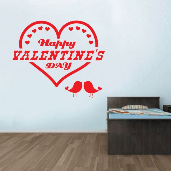 Αυτοκόλλητο Τοίχου - Happy Valentine's day Αυτοκόλλητο Τοίχου - Happy Valentine's day