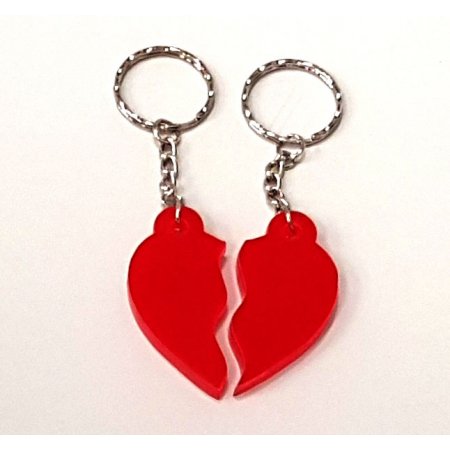 Plexiglass decoration Plexi glass - Two hearts