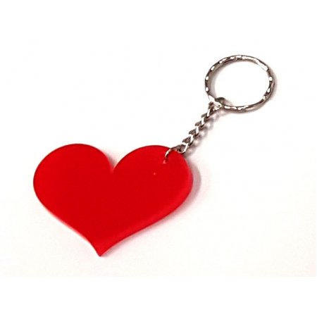 Plexi glass keychain - Heart 2