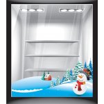 Αυτοκόλλητο βιτρίνας - Χιονάνθρωπος