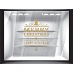 Αυτοκόλλητο βιτρίνας - Merry Christmas - Happy new year 2