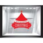 Αυτοκόλλητο βιτρίνας - Merry Christmas