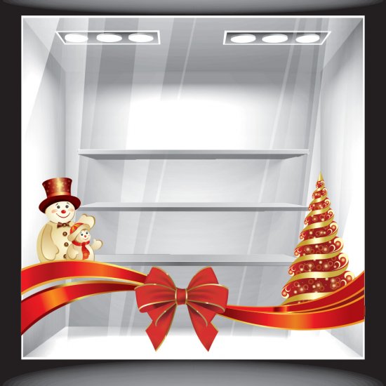 Αυτοκόλλητο βιτρίνας - Χριστουγεννιάτικο 2