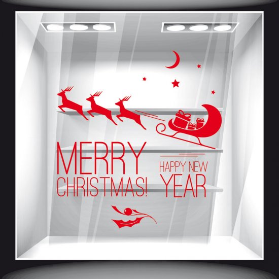Αυτοκόλλητο βιτρίνας - Χριστουγεννιάτικο 3 Αυτοκόλλητο βιτρίνας - Χριστουγεννιάτικο 3