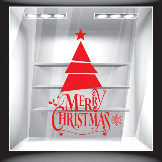 Αυτοκόλλητο βιτρίνας - Χριστουγεννιάτικο 6