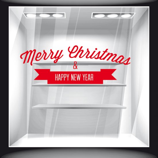 Αυτοκόλλητο βιτρίνας - Χριστουγεννιάτικο 10