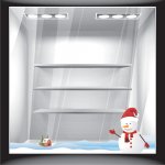 Χριστουγεννιάτικο Αυτοκόλλητο - Χιονάνθρωπος